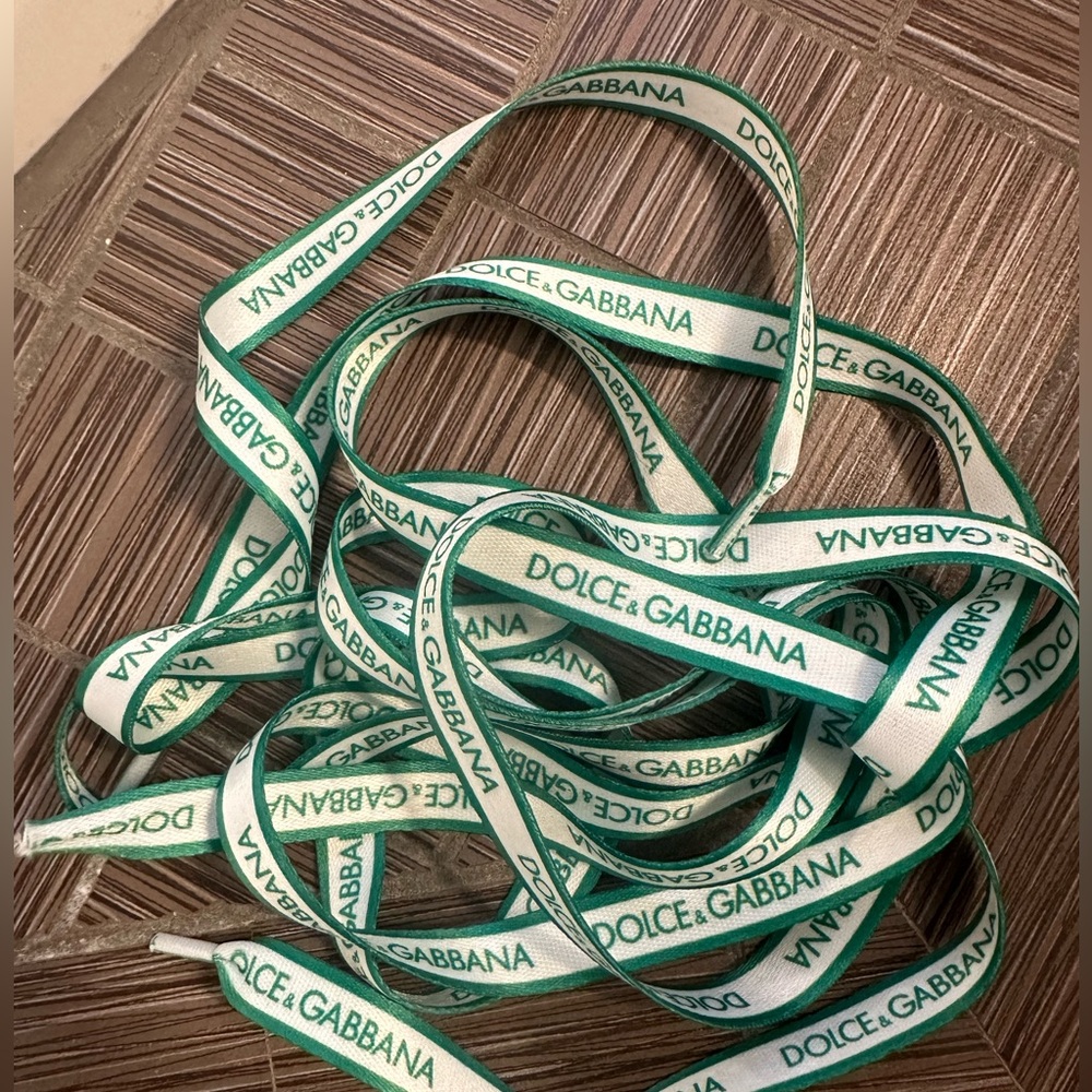 DOLCE GABBANA SHOE LACES AUTHENTIC